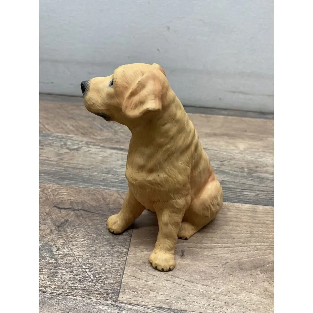 Sitting Golden Retriever Dog Statue Animal Garden Home Decor‎